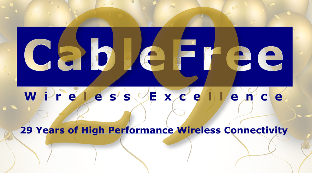 CableFree celebrates 29 years of Wireless Excellence